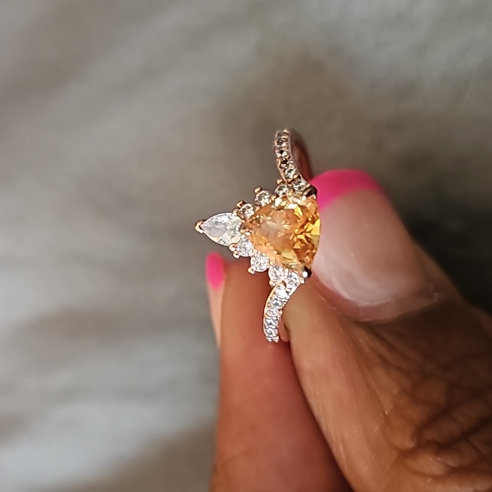 Peach Quartz Ring